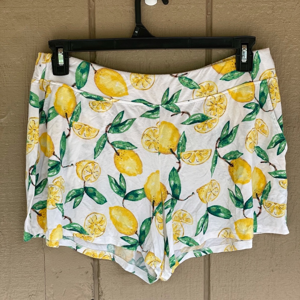 Lemon pajama shorts